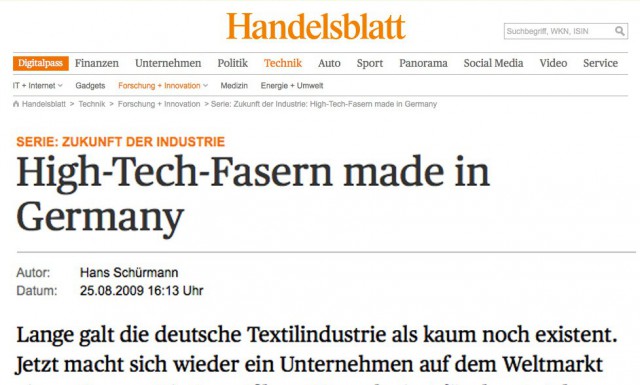 High-Tech-Fasern made in Germany