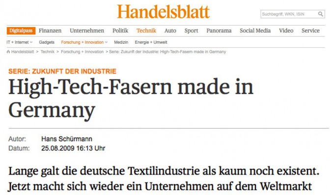 High-Tech-Fasern made in Germany